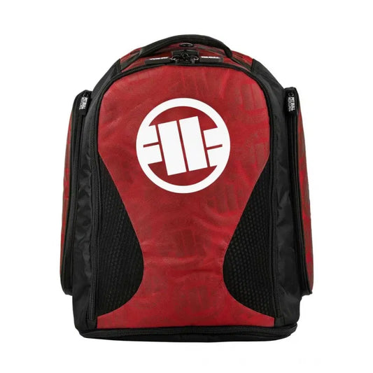 Pitbull Plecak Średni Logo Czerwony