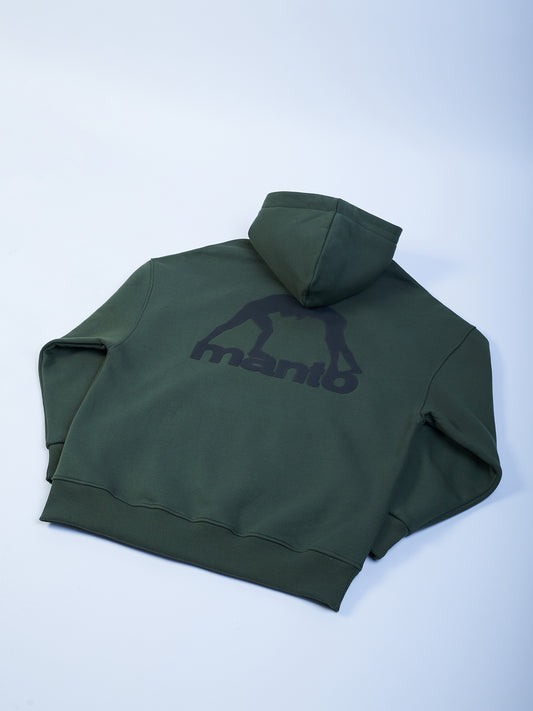 MANTO bluza z kapturem LABEL OVERSIZE khaki