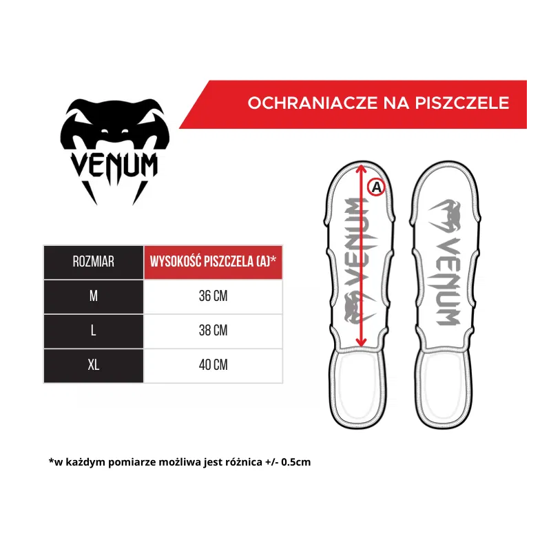 Venum Ochraniacze Piszczeli Impact Evo Military Green