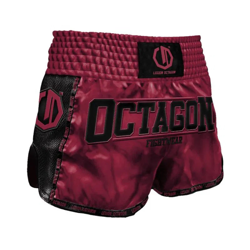 Octagon Spodenki Muay Thai Legion Future Premium Bordowe