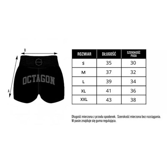 Octagon Spodenki Muay Thai Legion Future Premium Bordowe