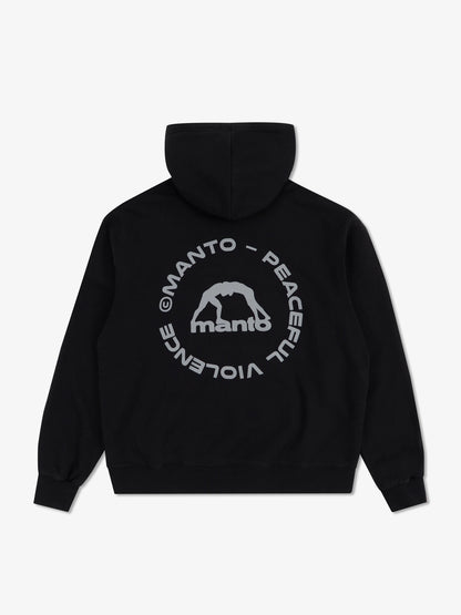 MANTO bluza z kapturem LABEL 25 OVERSIZE czarna