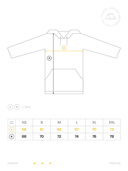 MANTO bluza z kapturem LABEL 25 OVERSIZE melanż