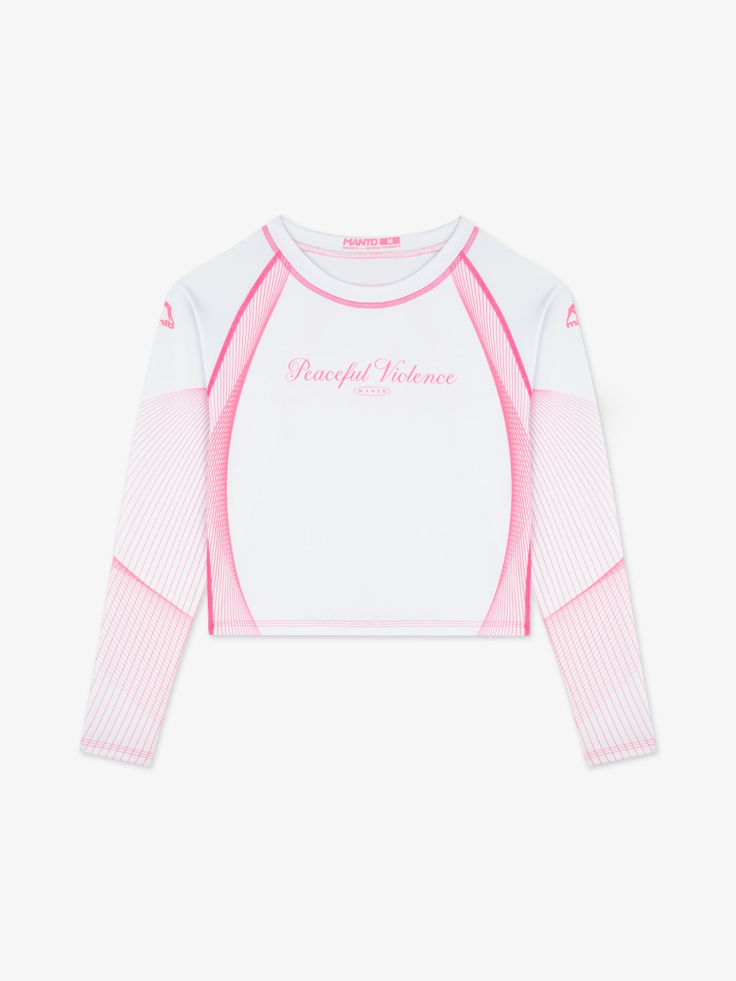 MANTO rashguard PEACEFUL VIOLENCE biały