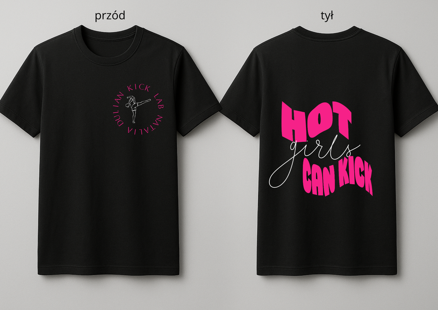 Koszulka "Hot Girls Can Kick"