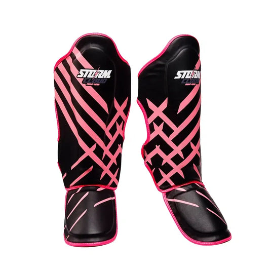 StormCloud Ochraniacze na piszczele Lynx Czarno-Różowe