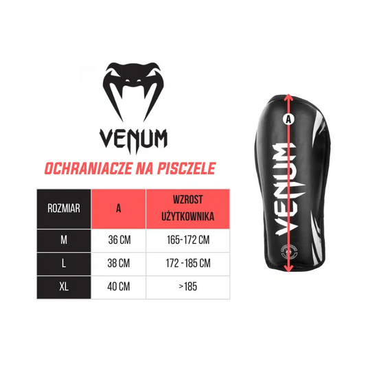Venum Ochraniacze Piszczeli Challenger Czarne
