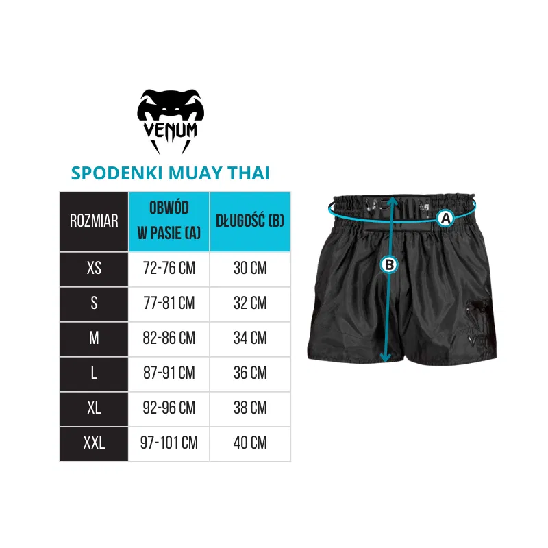 Venum Spodenki Muay Thai Burgundowe