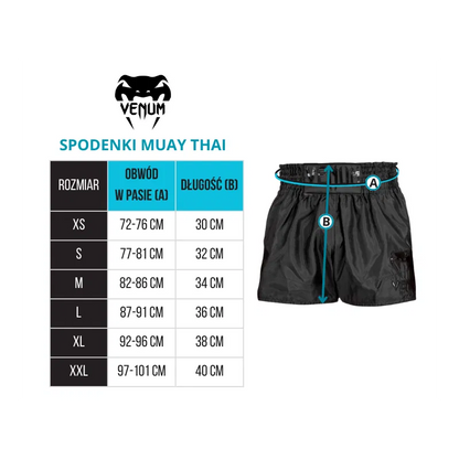 Venum Spodenki Muay Thai Burgundowe