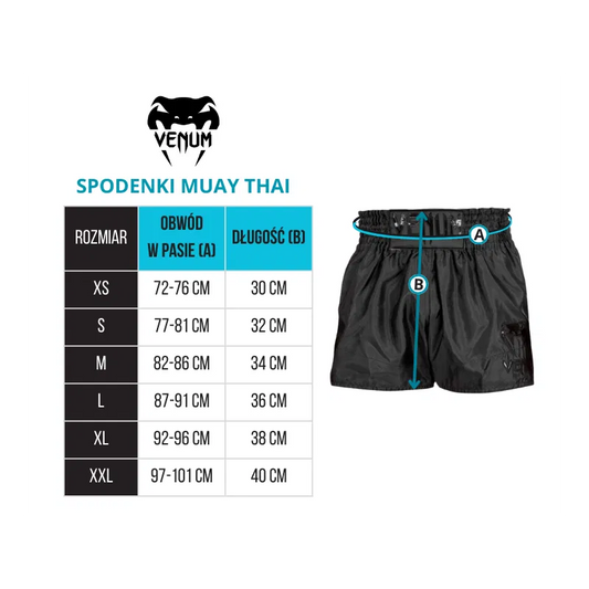 Venum Spodenki Muay Thai Burgundowe